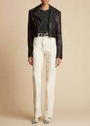 Khaite off-white Danielle Jeans