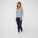 Khoko Collection Long Sleeve Cotton Stripe Tee