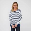 Khoko Collection Long Sleeve Cotton Stripe Tee