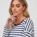 Khoko Collection Long Sleeve Cotton Stripe Tee