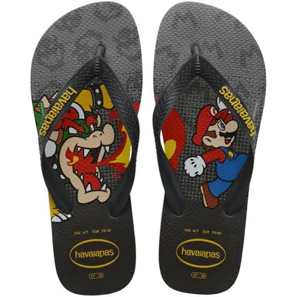 Kids Top Mario Thongs Steel Grey/Grey / 31-32