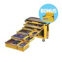Kincrome K1506YB - Contour Tool Trolley Kit 485 Piece Yellow + Bonus Tool Chest