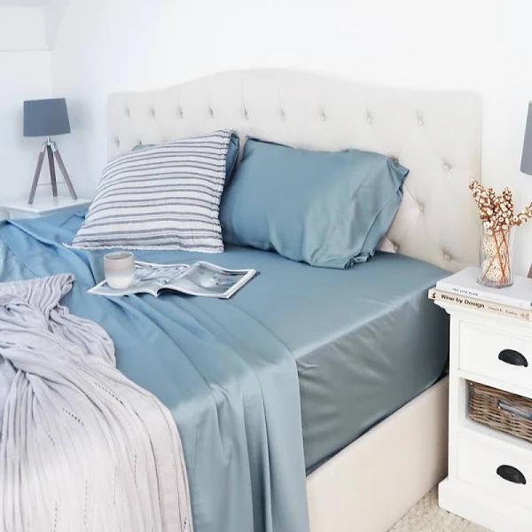 King Single 100% Bamboo Sheet Set | Mist