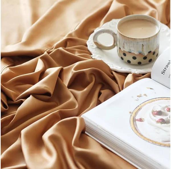 King Single 100% Bamboo Sheet Set | Terracotta