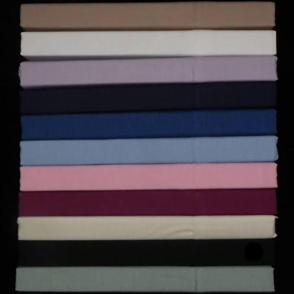 Kingdom Percale 225 Thread Count Flat Sheet Shiraz King Single