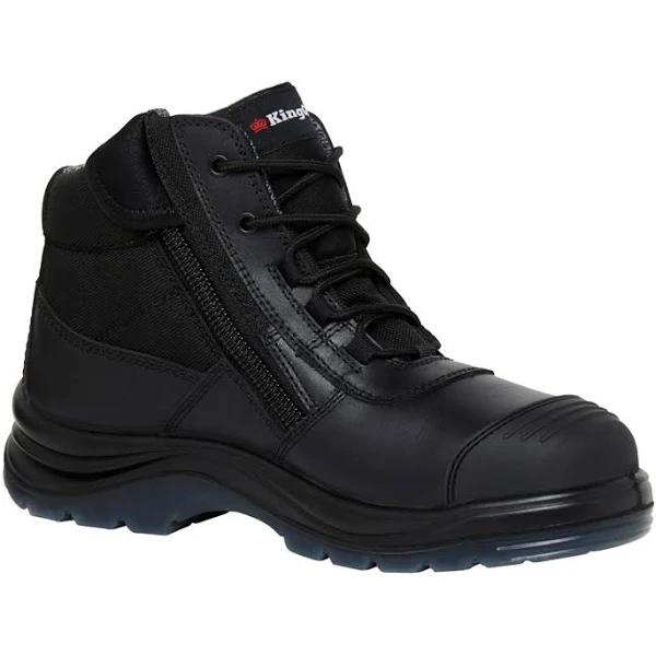 KingGee Work Boots - Tradie Comfortmax - Black - 8.5