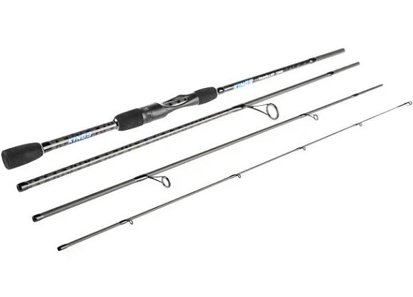 Kings Travel Fishing Rod & Reel Combo 7'2” 4-Piece Rod