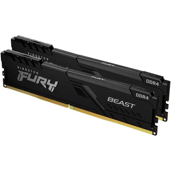 Kingston Fury Beast 32GB (2 x 16GB) 288-Pin PC RAM DDR4 3600 (PC4 28800) Desktop Memory Model RFBB4-36C18K2/32