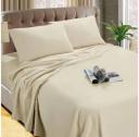 Kingtex Micro Flannelette Sheet Set 40 cm Wall Linen Queen