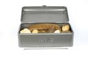 KitchenCraft Lovello Bread Bin 42x22x19cm - Grey