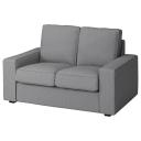 KIVIK Compact 2-seat Sofa, Tibbleby Beige/Grey