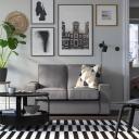 KIVIK Compact 2-seat Sofa, Tibbleby Beige/Grey