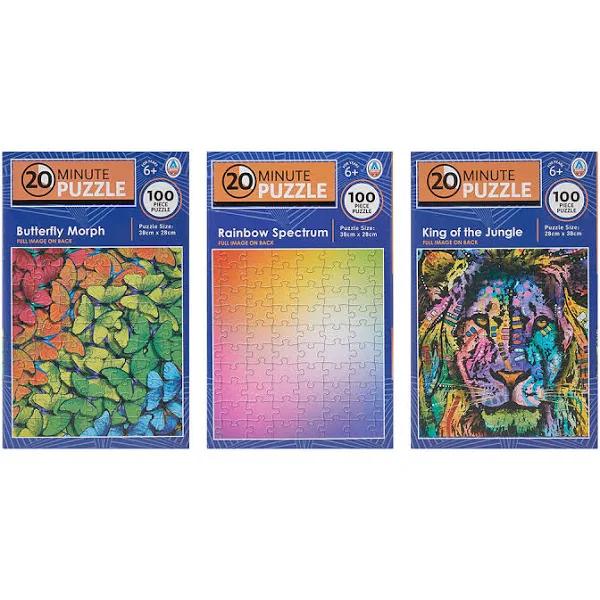 Kmart 100 Piece 20 Minute Puzzle-Assorted