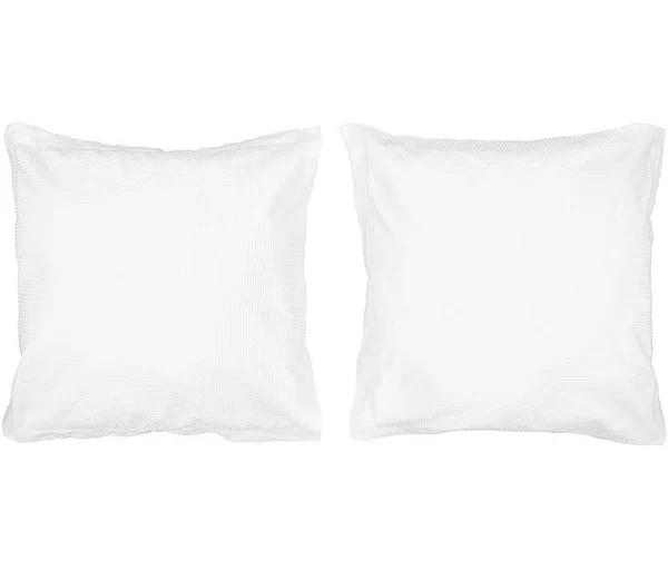 Kmart 2 European Cotton Waffle Pillowcases in White