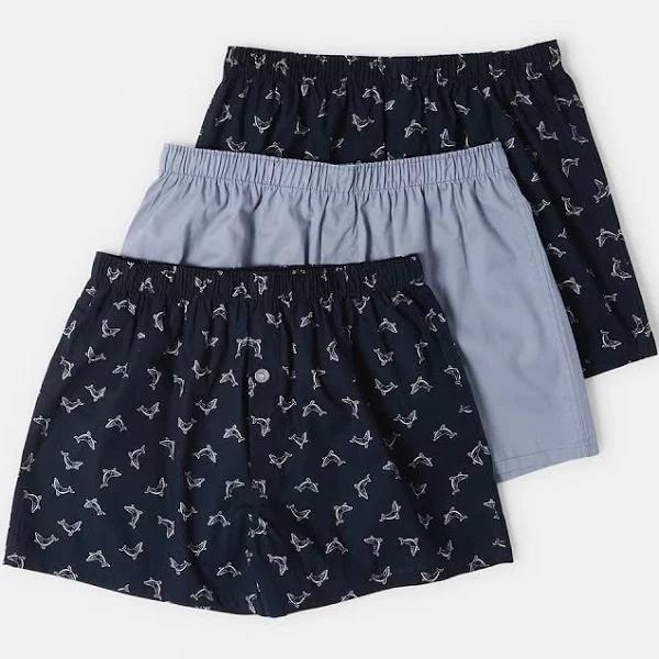 Kmart 3 Pack Alpha Classic Woven Boxers-Whales Size: 3XL