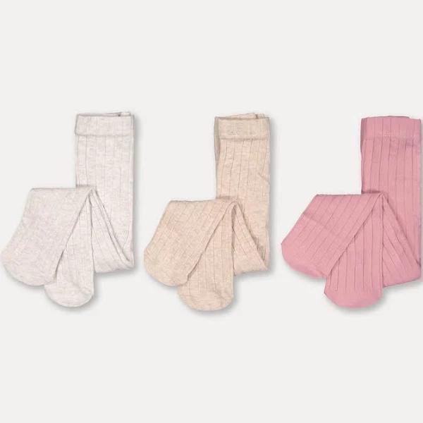 Kmart 3 Pack Rib Tights-Marle A Size: 1-2