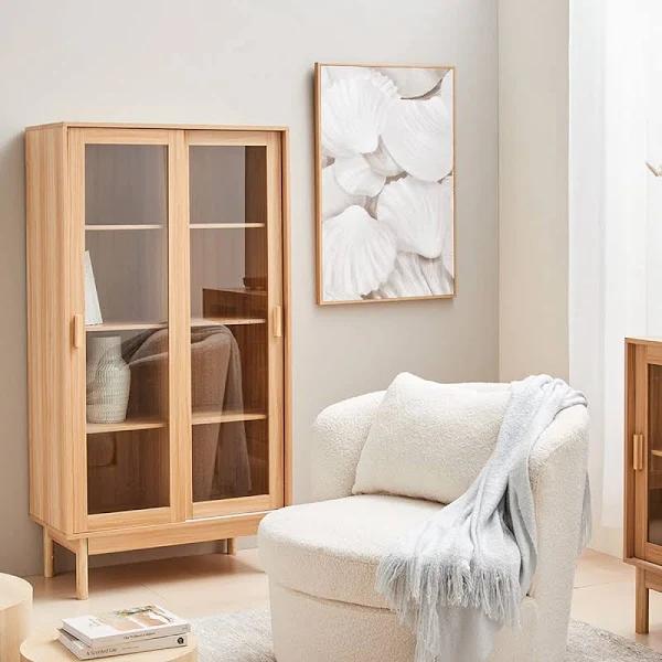 Kmart 4 Tier Display Cabinet Oak Look