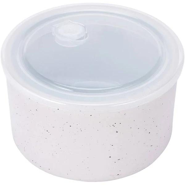 Kmart 800ml Speckled Porcelain Bowl with Lid