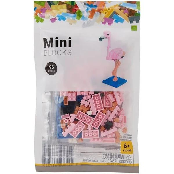 Kmart 95 Piece Mini Blocks-Flamingo