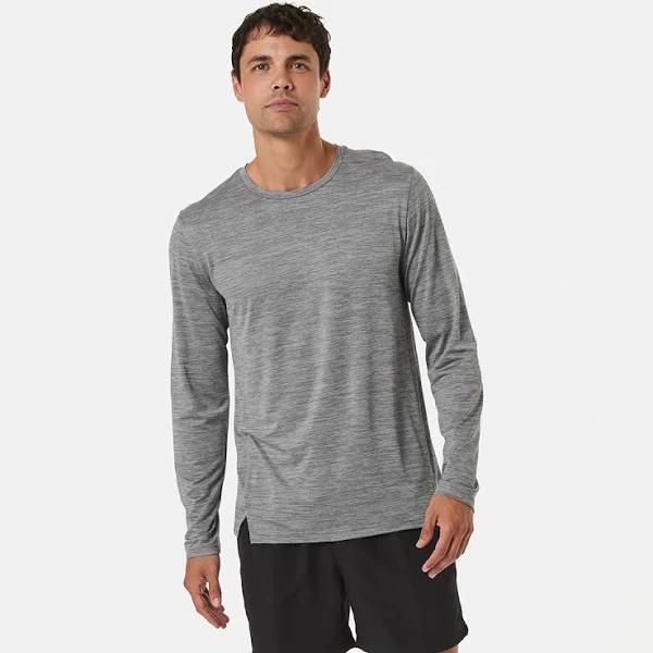 Kmart Active Mens Cationic Long Sleeve Top in Greyl