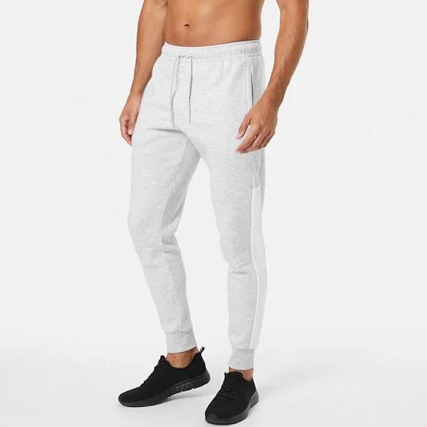 Kmart Active Mens Colour Block Trackpants in Grey M WhtS