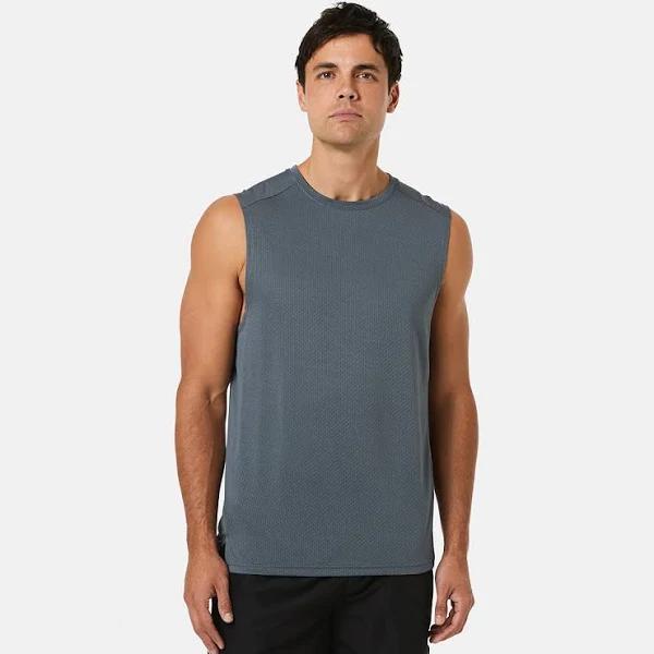Kmart Active Mens Training Muscle Top in Hrmny Greyl