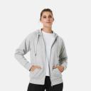Kmart Active Womens Core Zip Through Hoodie-Grey Mrl Size: 18