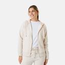 Kmart Active Womens Core Zip Through Hoodie-Oatmel Mrl Size: 12