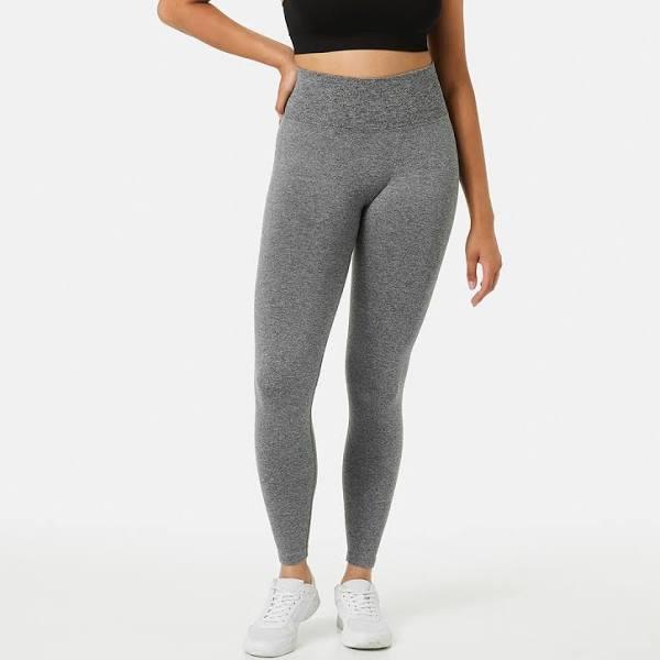 Kmart Active Womens Full Length Scrunch Seamfree leggings-Grey Marl Size: 10