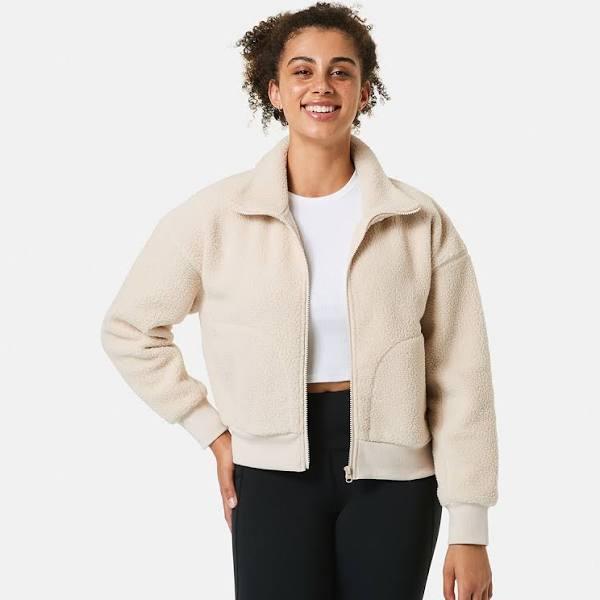 Kmart Active Womens Sherpa Zip Through Jacket L Taupe Size 10 Price History Comparison Alerts