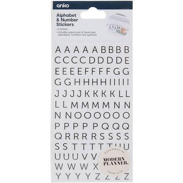 Kmart Alphabet & Number Stickers