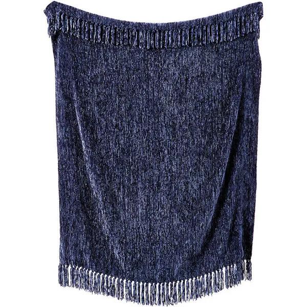 Kmart Chenille Throw in Navy