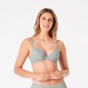 Kmart Co-ordinated Lace Double Push Up Bra-Dthy Green Size: 12B