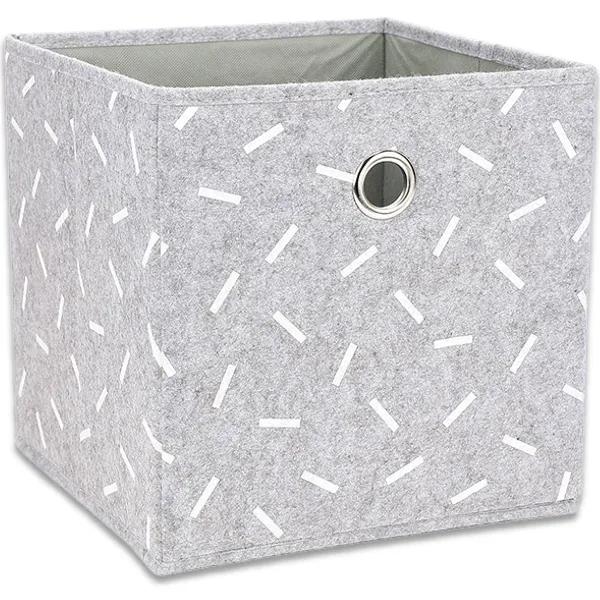 Kmart Collapsible Storage Cube-Grey Confetti