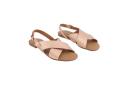 Kmart Crossover Footbed Sandals-Rose Gold Size: 5