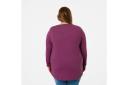 Kmart Curve Long Sleeve Swing Tunic-Jam Purple Size: 20