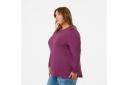 Kmart Curve Long Sleeve Swing Tunic-Jam Purple Size: 20