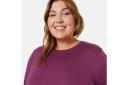 Kmart Curve Long Sleeve Swing Tunic-Jam Purple Size: 20