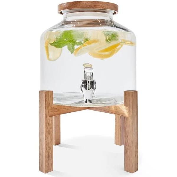 Kmart Drink Dispenser With Wood Lid and Stand