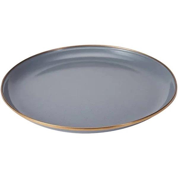 Kmart Enamel Grey / Bronze Plate Size: 28cm