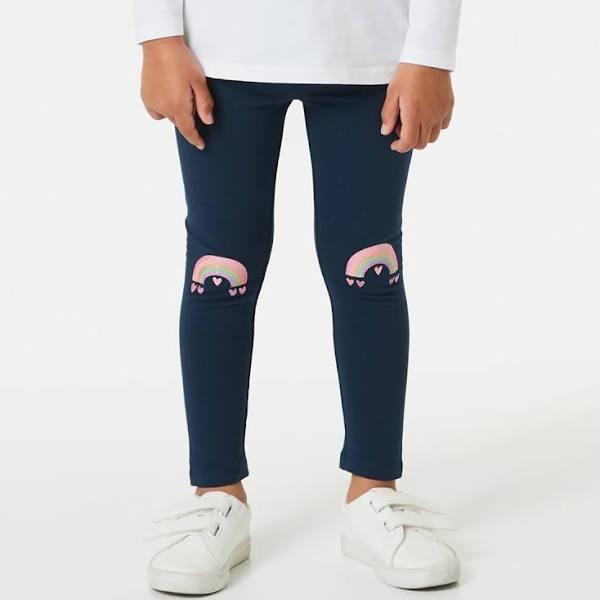 Kmart Fleece Leggings-Rainbow Size: 1