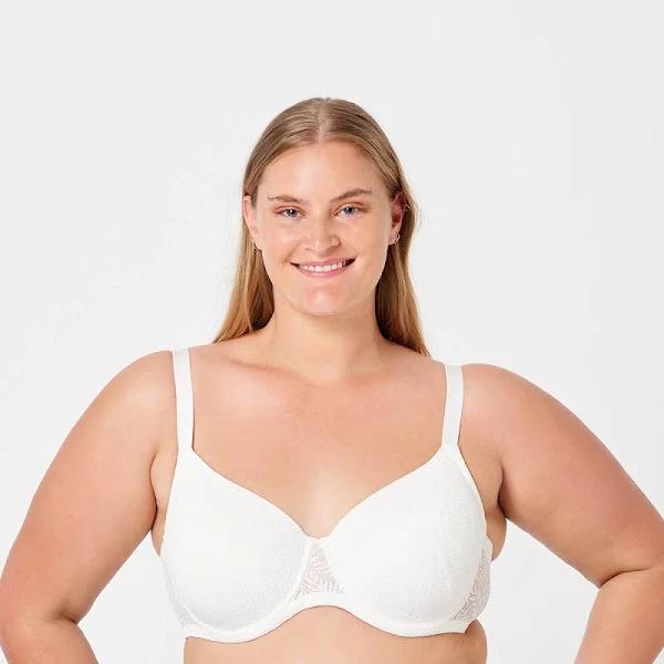 Kmart Full Figure Lace T-Shirt Bra-Off White Size: 22E, Price History &  Comparison