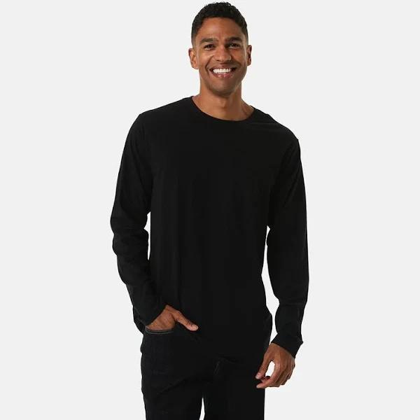 Kmart Long Sleeve Basic T-Shirt in BlackL