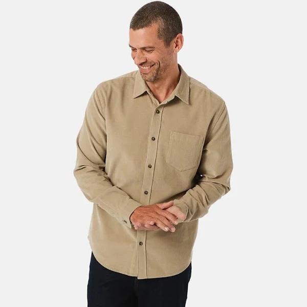 Kmart Long Sleeve Corduroy Shirt in Beiges