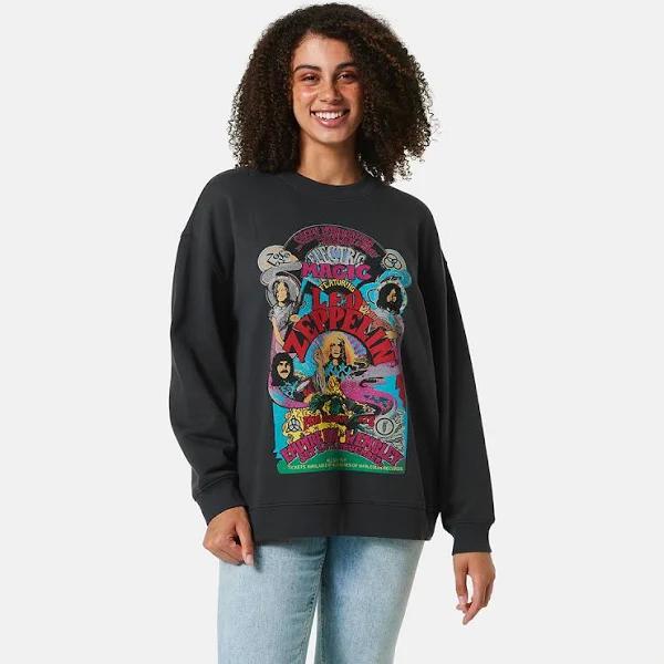Kmart Long Sleeve LED Zeppelin License Sweatshirt-Zeppelin Size: 14