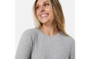 Kmart Long Sleeve Rib Crew Neck T-shirt-Grey Marl Size: 18