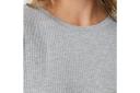 Kmart Long Sleeve Rib Crew Neck T-shirt-Grey Marl Size: 18