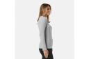 Kmart Long Sleeve Rib Crew Neck T-shirt-Grey Marl Size: 18