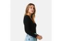 Kmart Long Sleeve Ruched Bodysuit-Black Size: 12