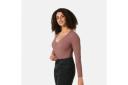 Kmart Long Sleeve Ruched Bodysuit-Dk Rose Size: 12